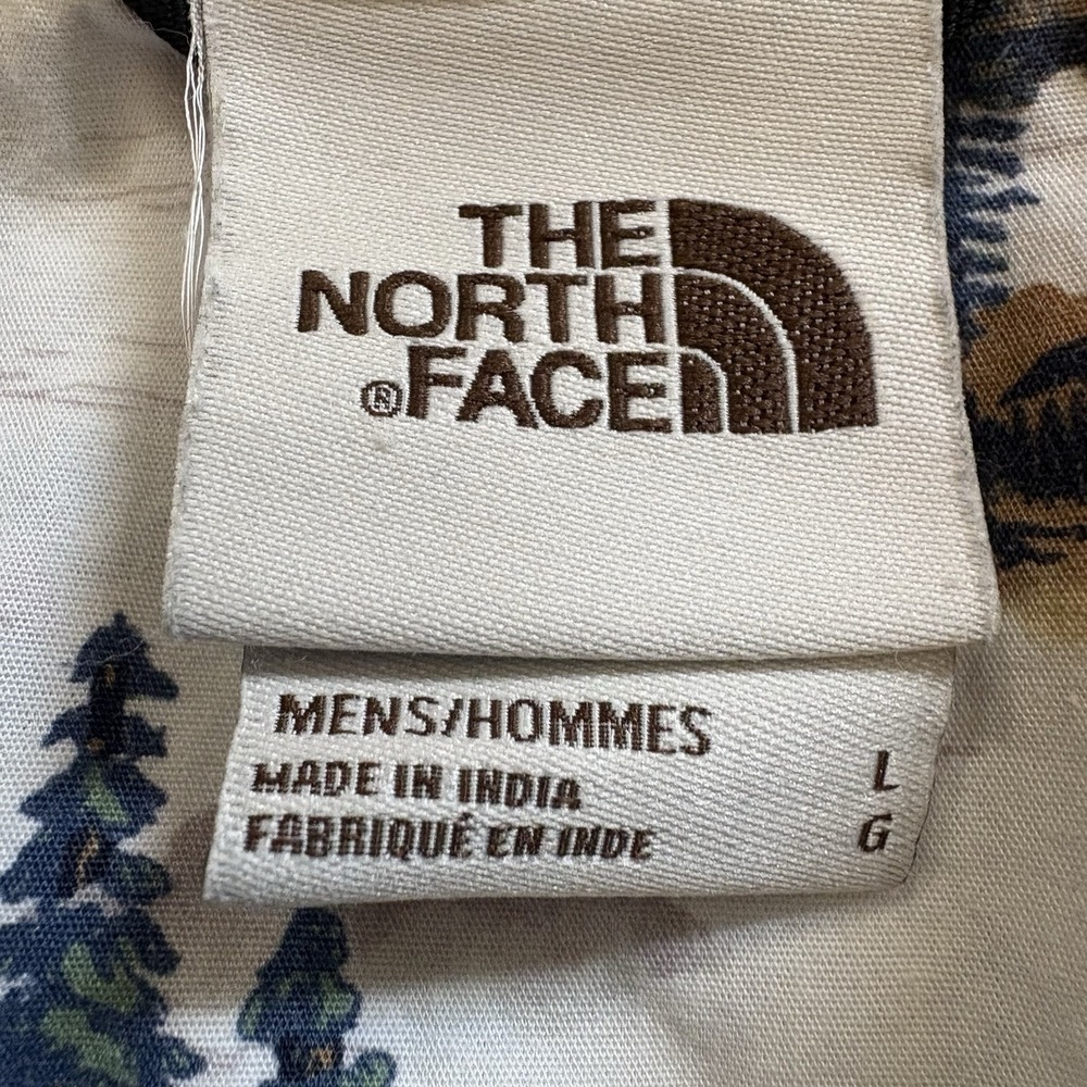 The North Face Men's Baytrail Pattern Button Up Short Sleeve Shirt Size Large - Picture 4 of 9